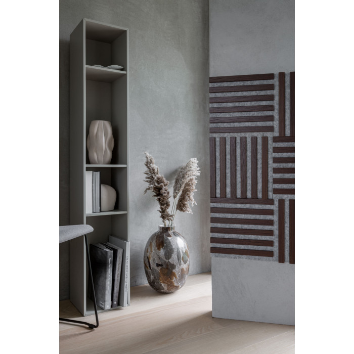 Wooden wall panel 2700 x 400mm (Grey - Dark oak)